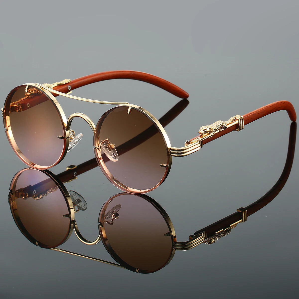 RetroLuxe Round Sunglasses