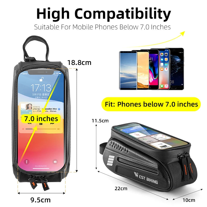 Waterproof Touchscreen Bike Phone Bag
