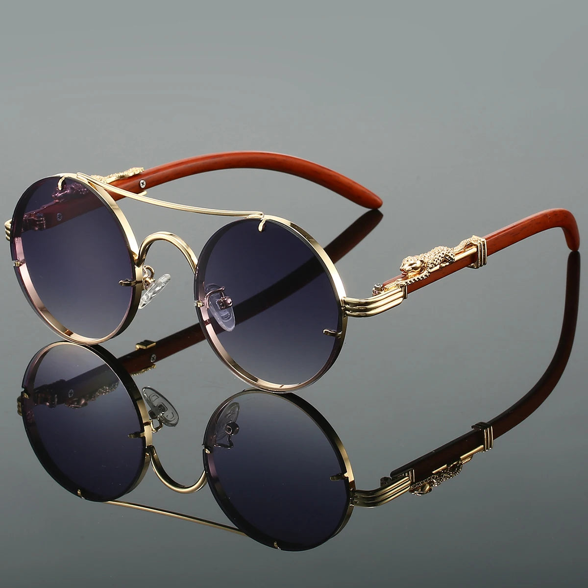 RetroLuxe Round Sunglasses