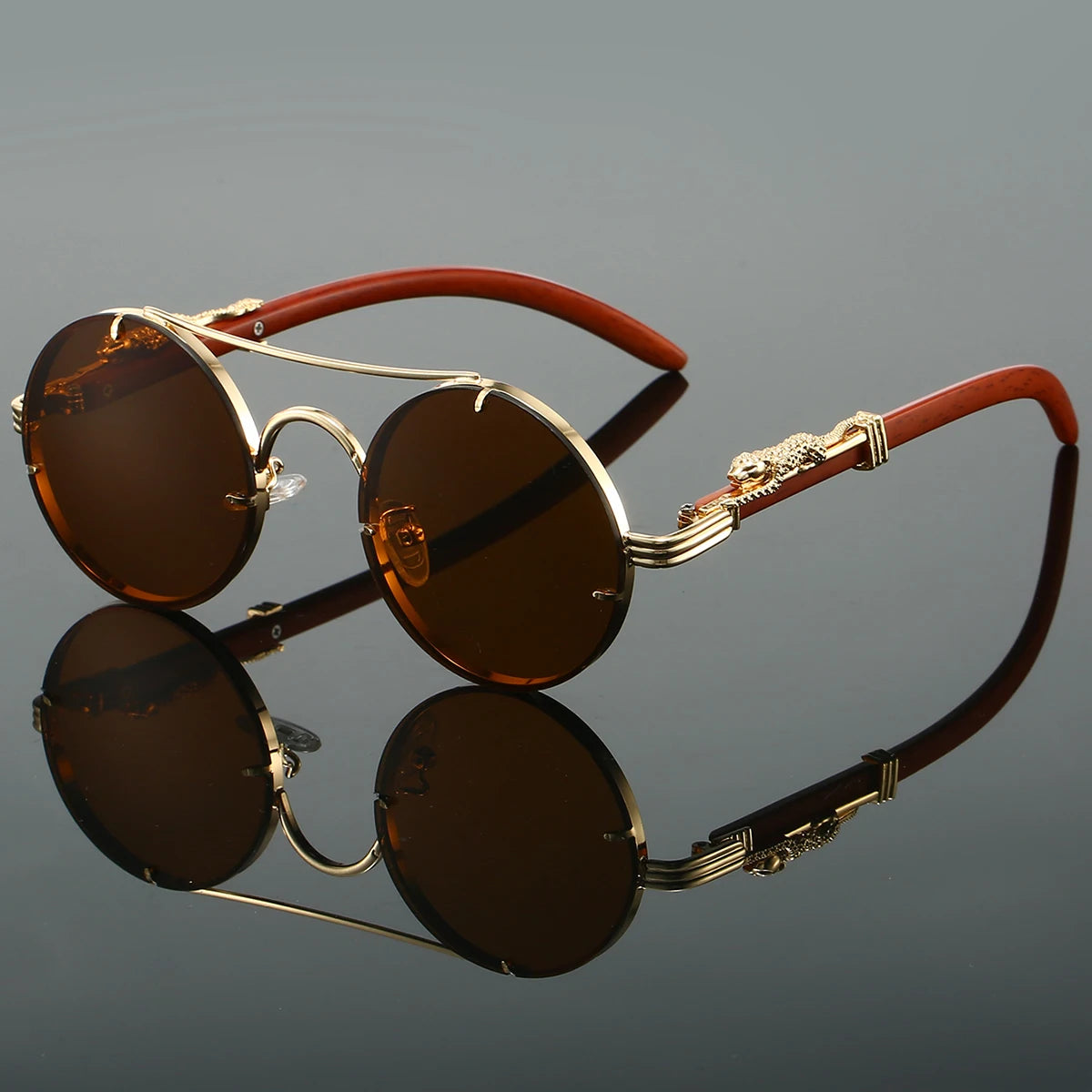 RetroLuxe Round Sunglasses