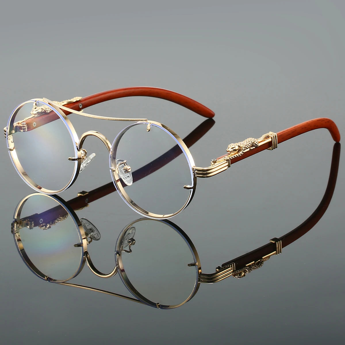 RetroLuxe Round Sunglasses