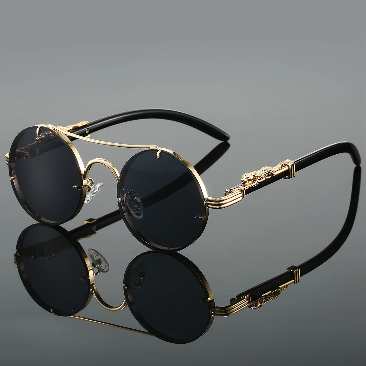 RetroLuxe Round Sunglasses