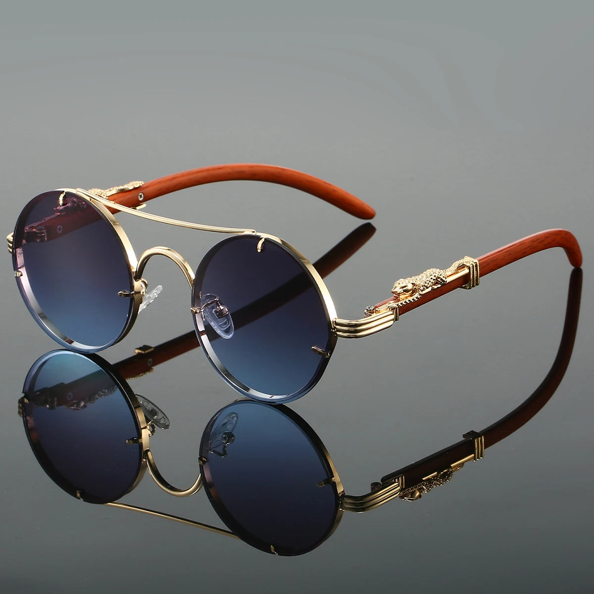 RetroLuxe Round Sunglasses
