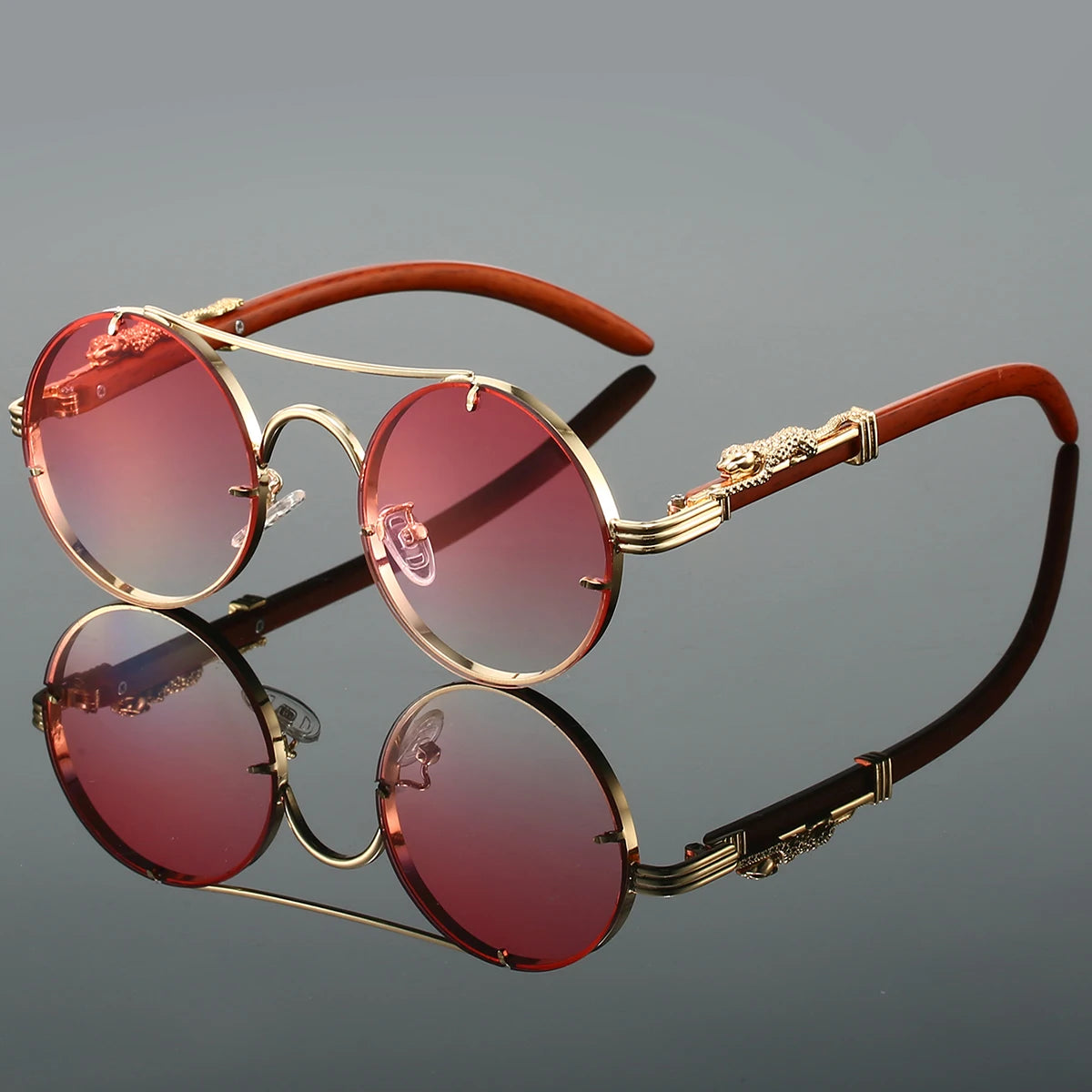 RetroLuxe Round Sunglasses