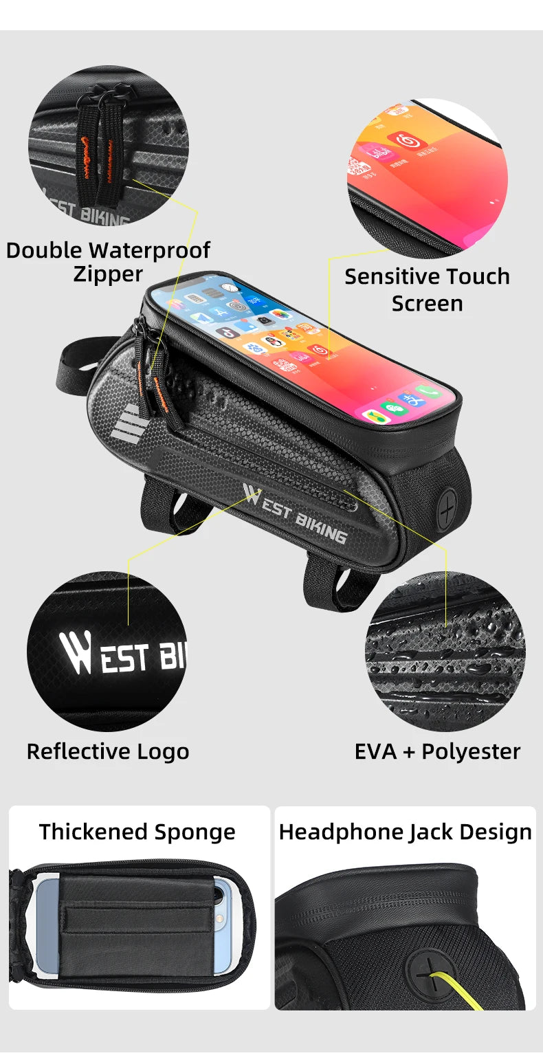 Waterproof Touchscreen Bike Phone Bag