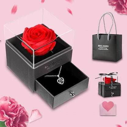 Heart Shaped Necklace with GIft Box