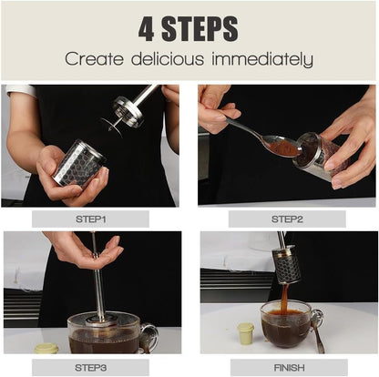 Final Press Coffee Maker - Easy Press Filter and Infuser