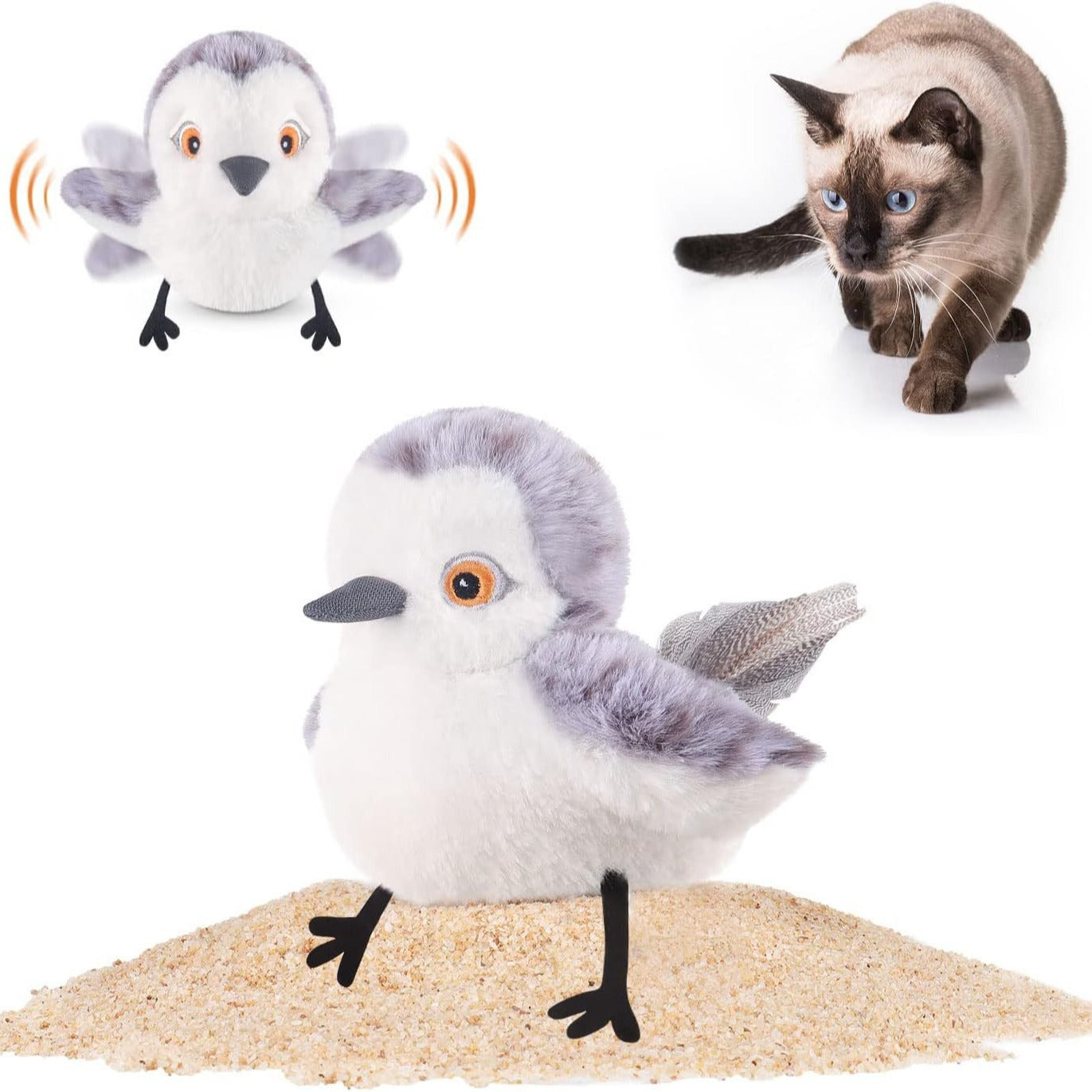 Interactive Flapping Bird Cat Toy