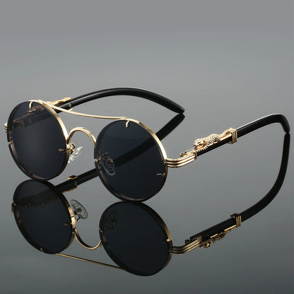 RetroLuxe Round Sunglasses