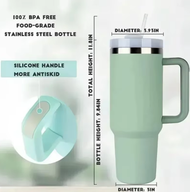 Hot and Cold Tumbler with Straw