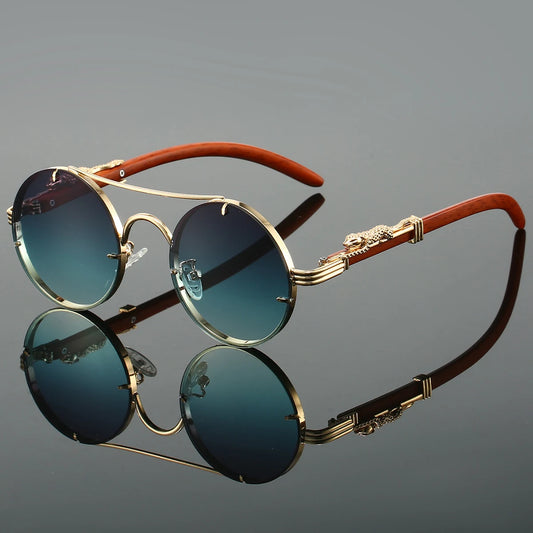 RetroLuxe Round Sunglasses